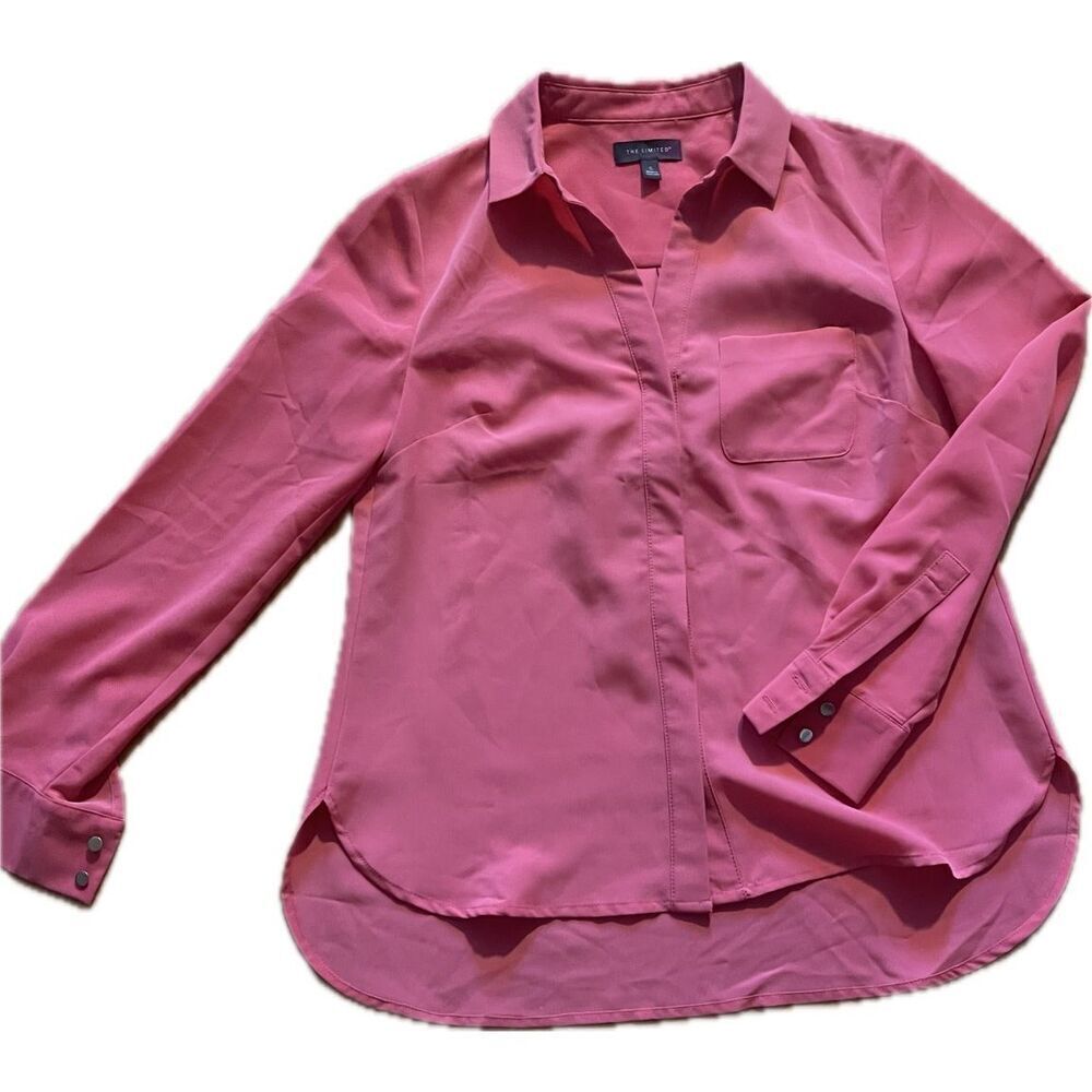 The Limited Pink Button Down Blouse Women’s Size S